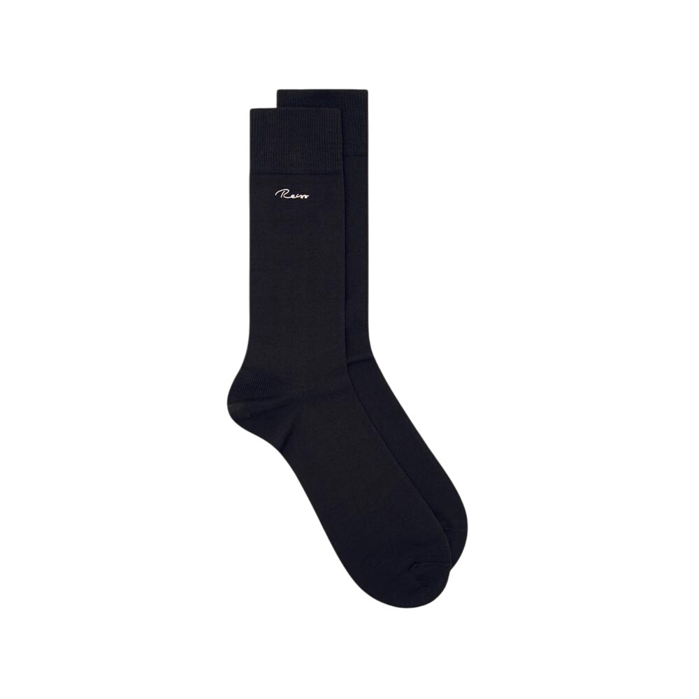 REISS Milo Cotton-Blend Logo Embroidery Socks